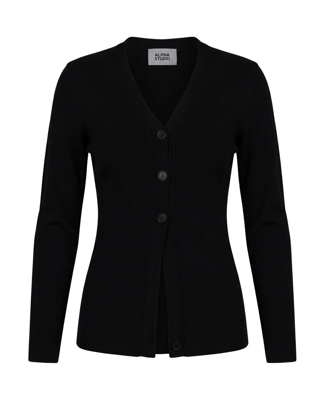 Alpha Studio Black Strickjacke