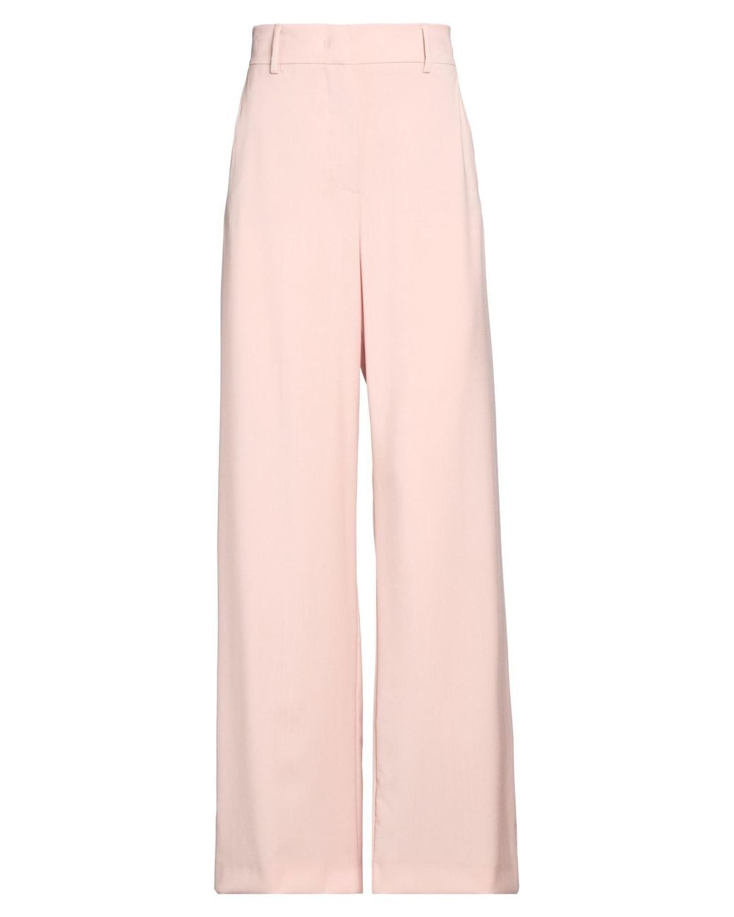 Weekend by Maxmara Pink Pants Virgin Wool