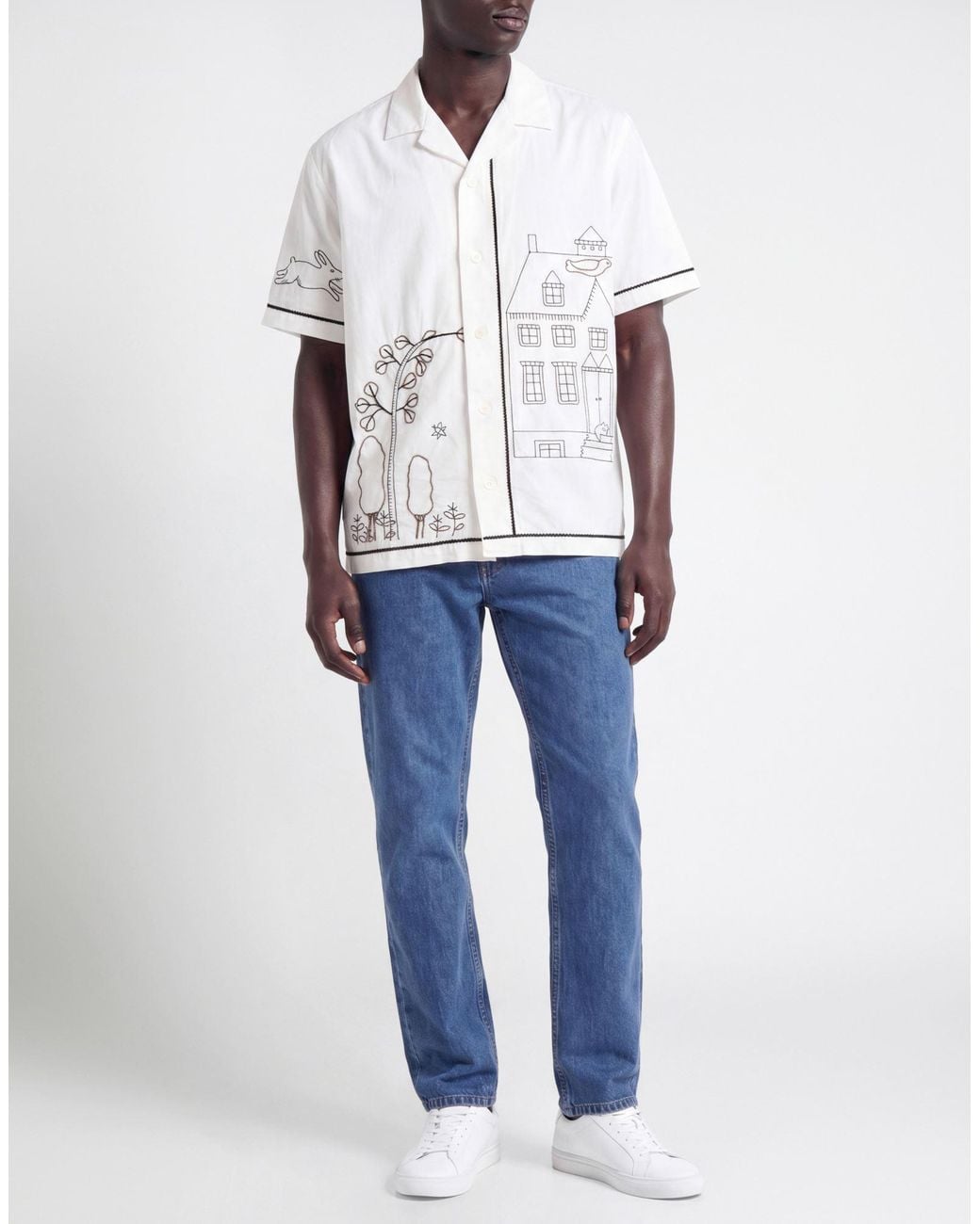 Paul & Joe White Shirt Cotton for men