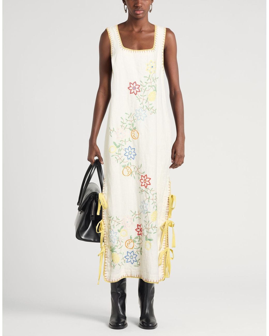 ALÉMAIS Metallic Maxi Dress Organic Cotton