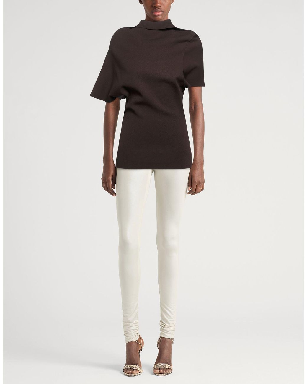 Rick Owens Black Top Viscose, Polyester, Polyamide, Elastane