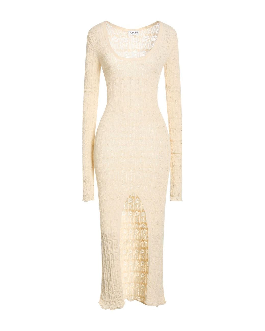Dondup Natural Midi Dress Viscose, Polyester