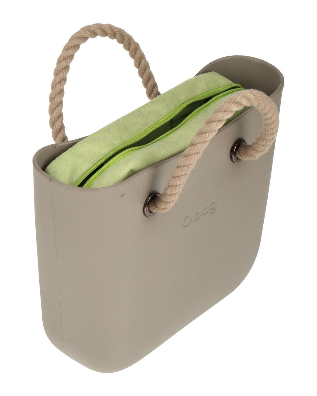 O bag Handbag in Natural | Lyst
