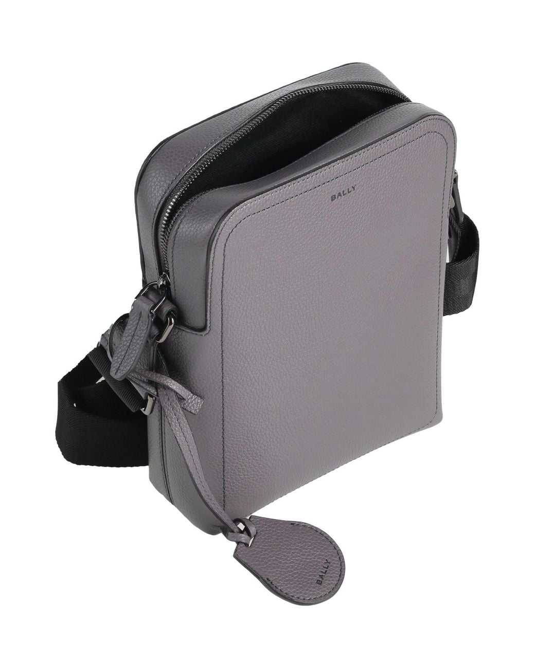 Bally Gray Charcoal Cross-Body Bag Leather for men