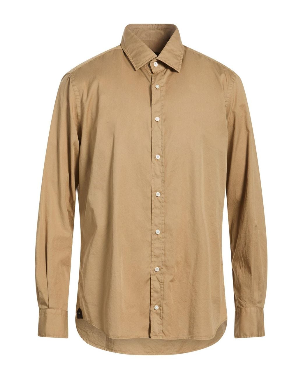 Windsor. Natural Sand Shirt Cotton for men