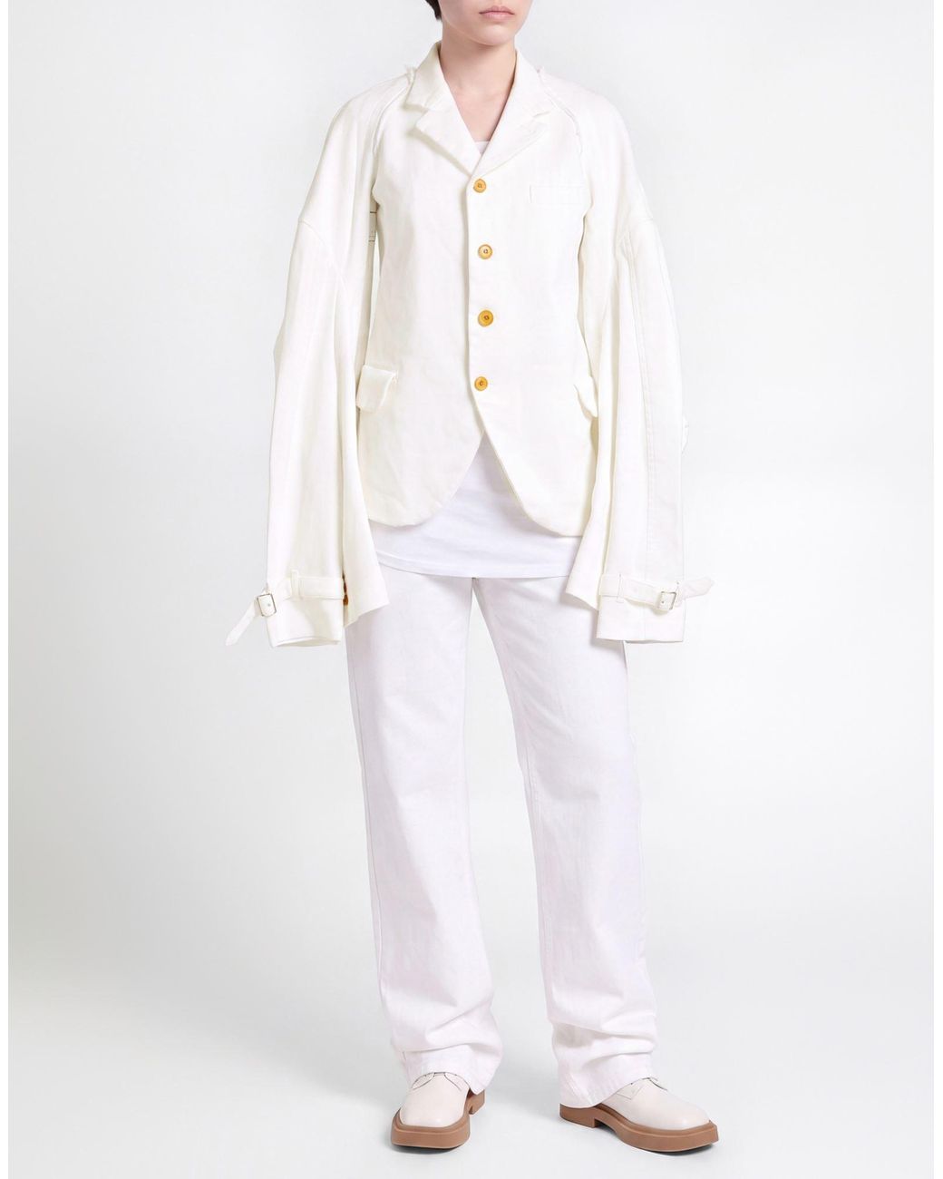 Comme des Garçons White Blazer