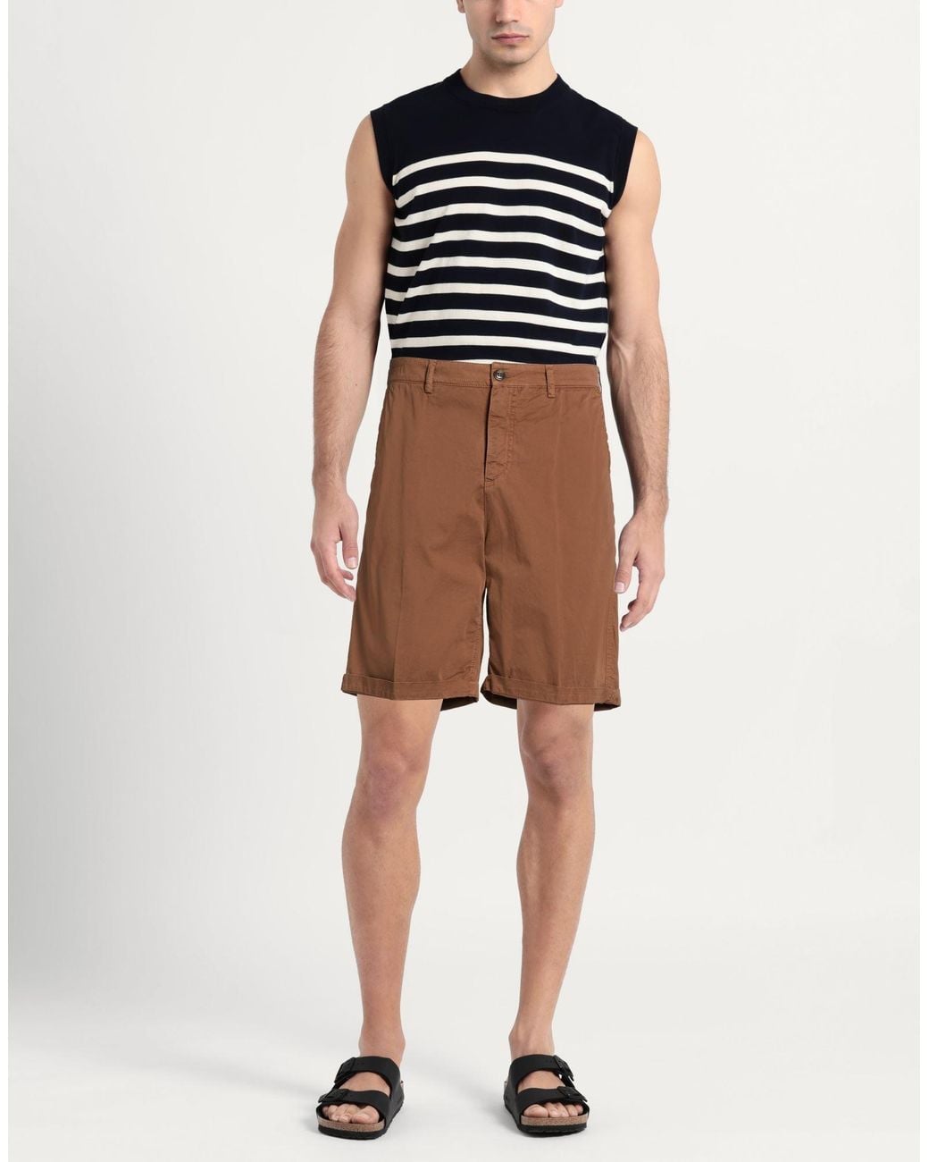 40weft Brown Shorts & Bermuda Shorts for men