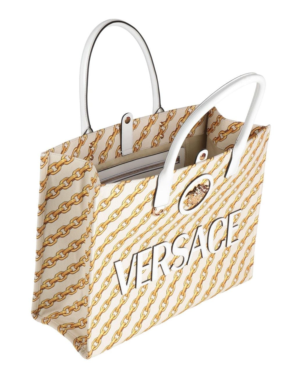 Borsa A Mano di Versace in Natural