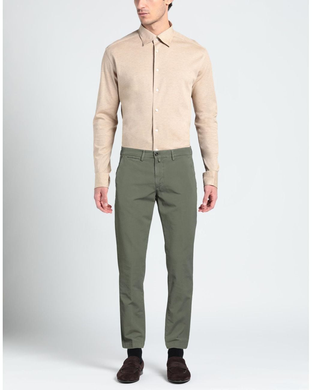 Briglia 1949 Green Pants Cotton, Elastane for men