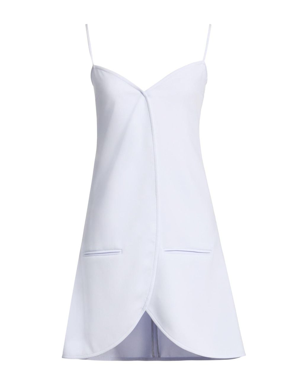 Courreges White Sky Mini Dress Polyester, Polyurethane