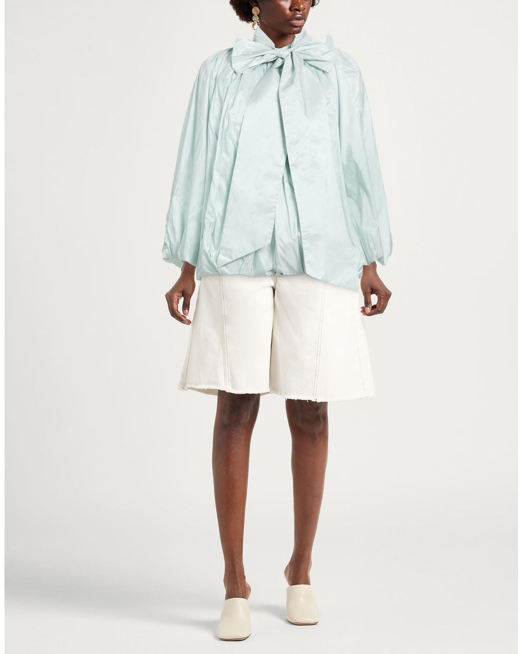 Simone Rocha Blue Top Silk