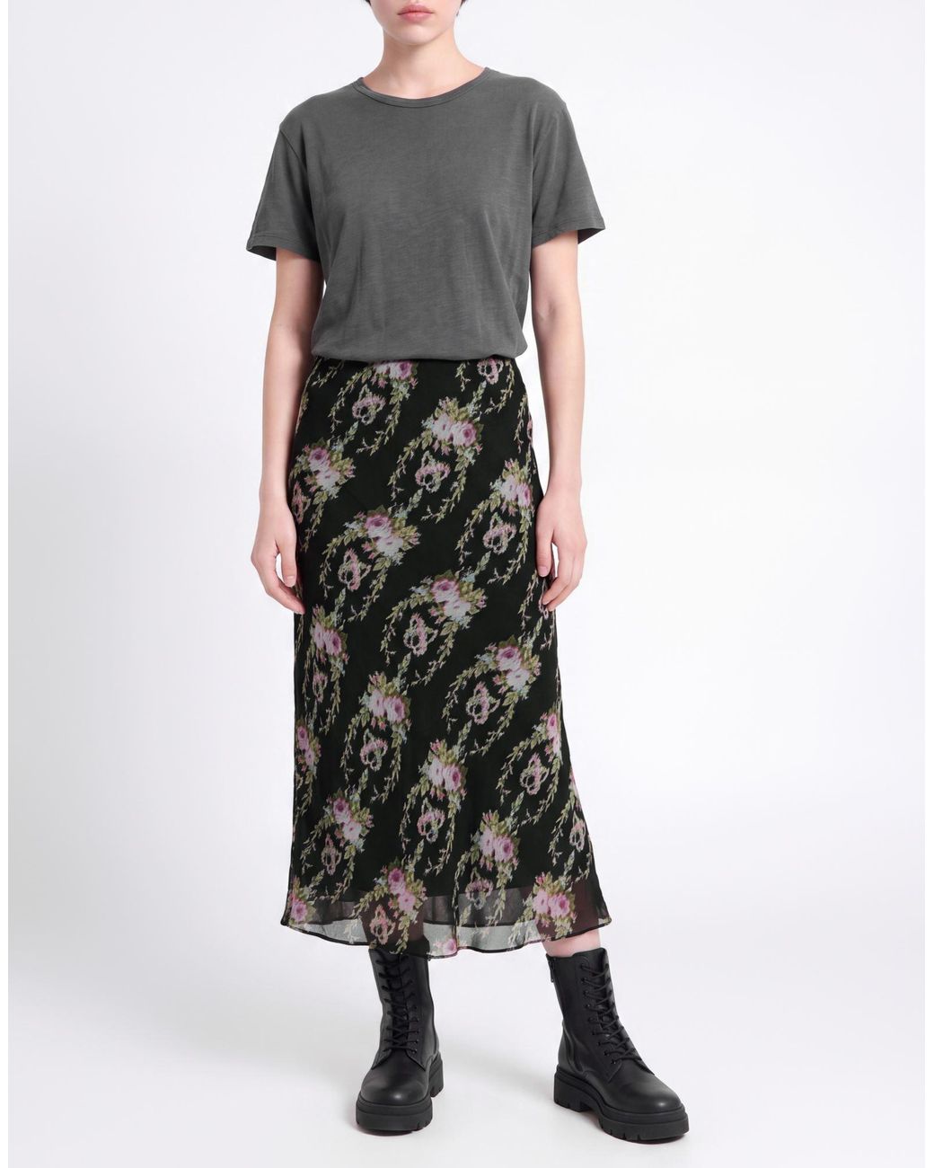 LoveShackFancy Black Midi Skirts