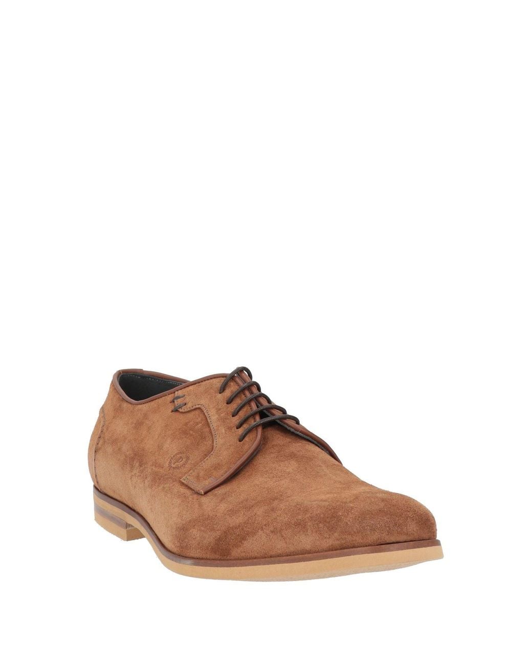 Pollini Brown Lace-Up Shoes Leather for men