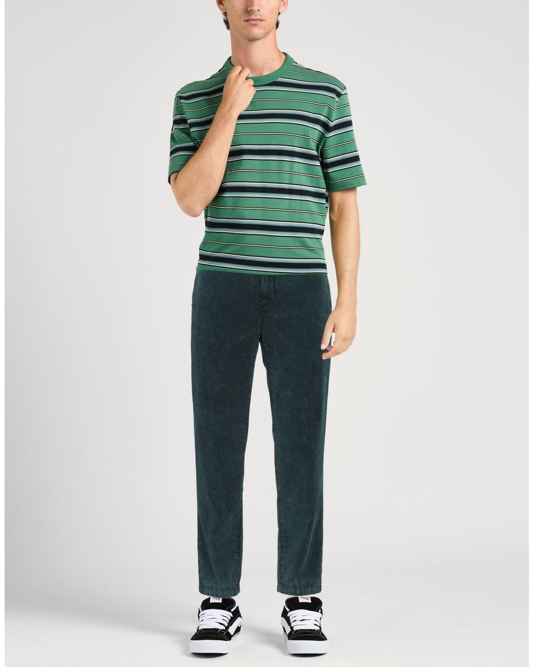 White Sand Blue Pants Cotton for men