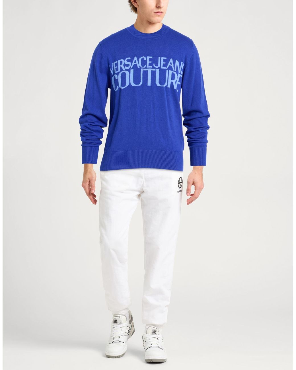 Pullover Versace Jeans Couture de hombre de color Blue
