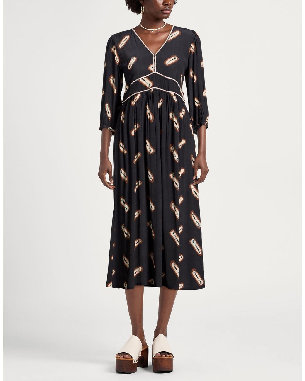 Ba&sh Black Midi Dress