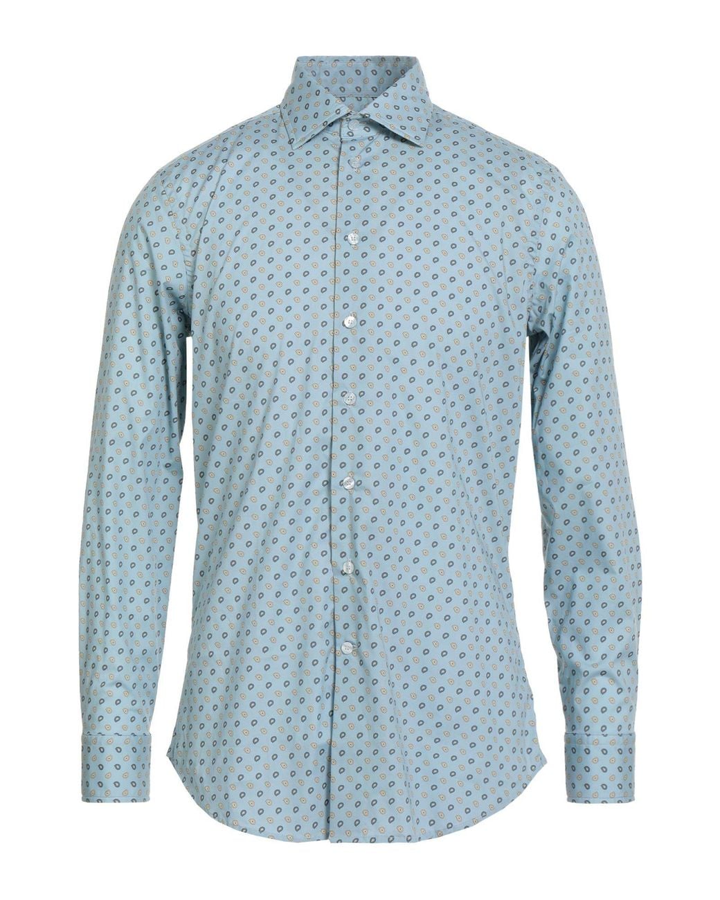 Etro Blue Light Shirt Cotton, Elastane for men