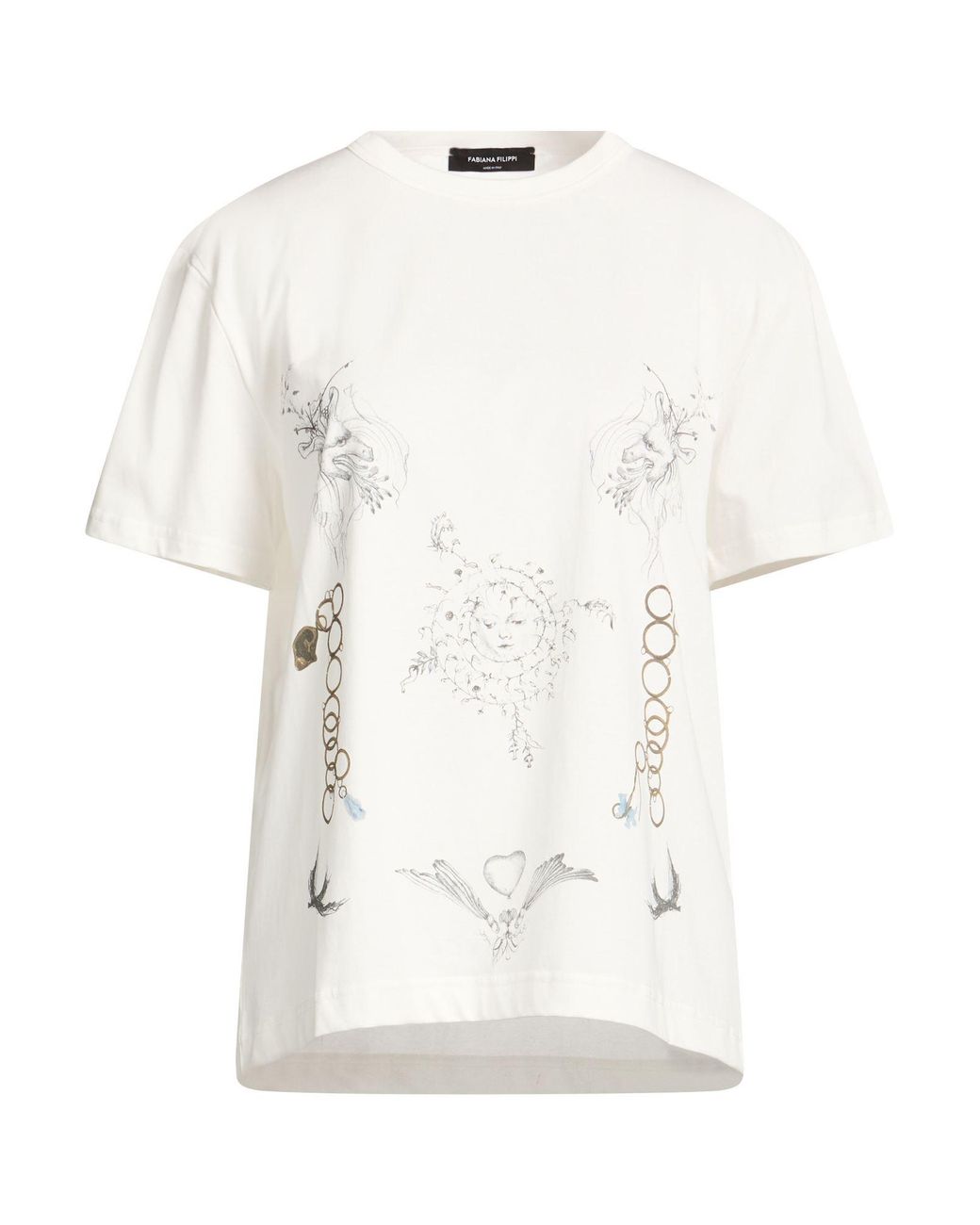 Fabiana Filippi White T-Shirt Cotton