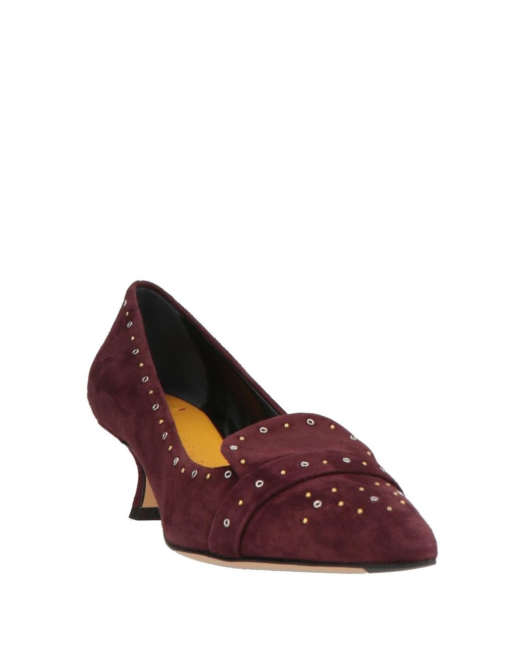 Mara Bini Purple Plum Loafers Leather