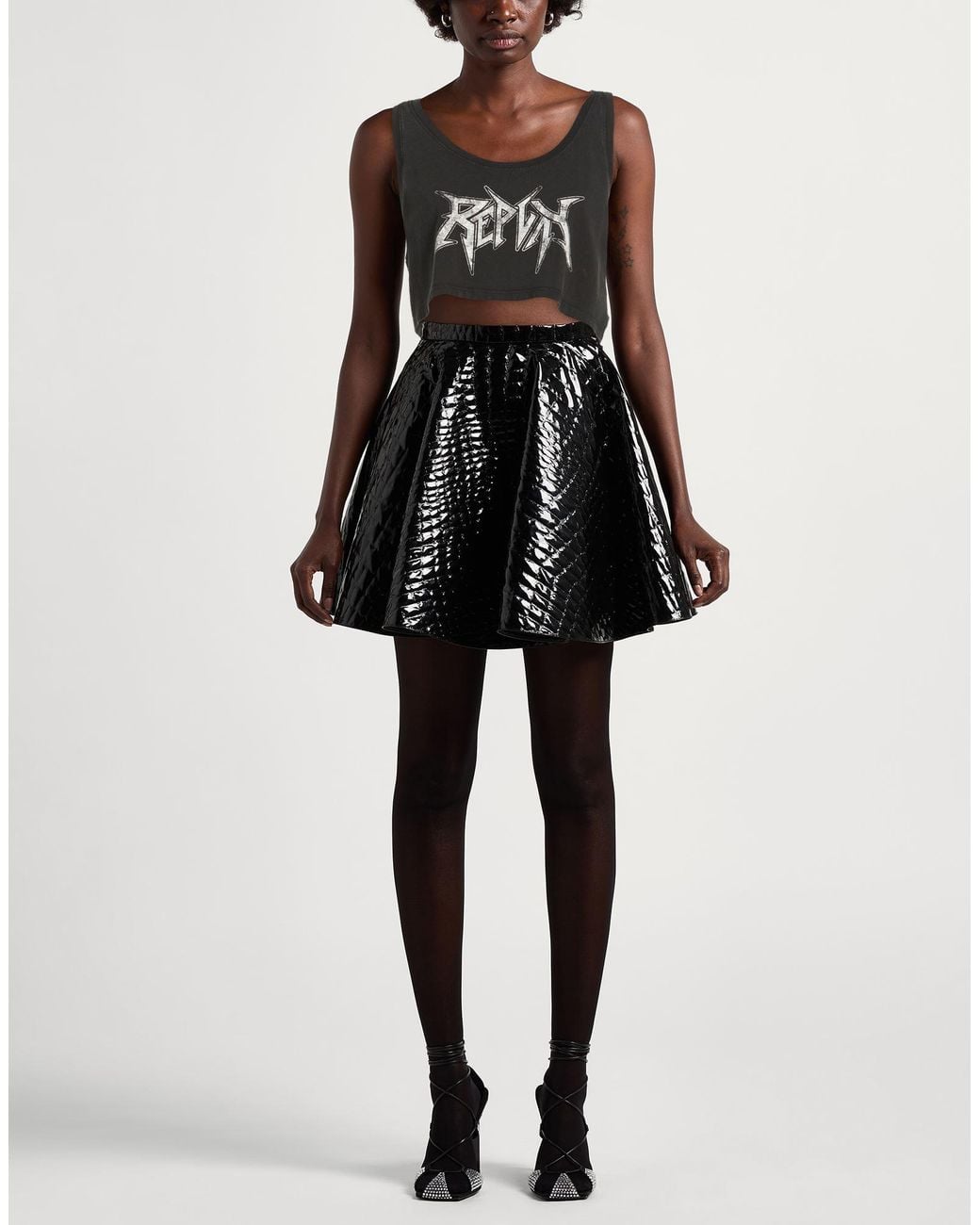 Replay Black Top Cotton