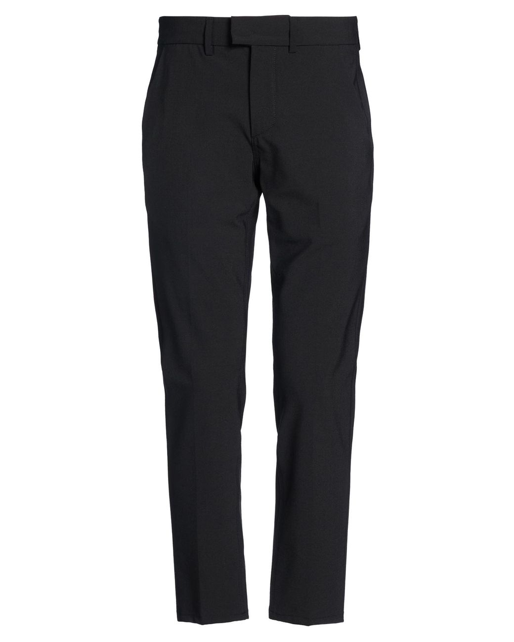 Dondup Black Pants Polyester, Virgin Wool, Elastane for men