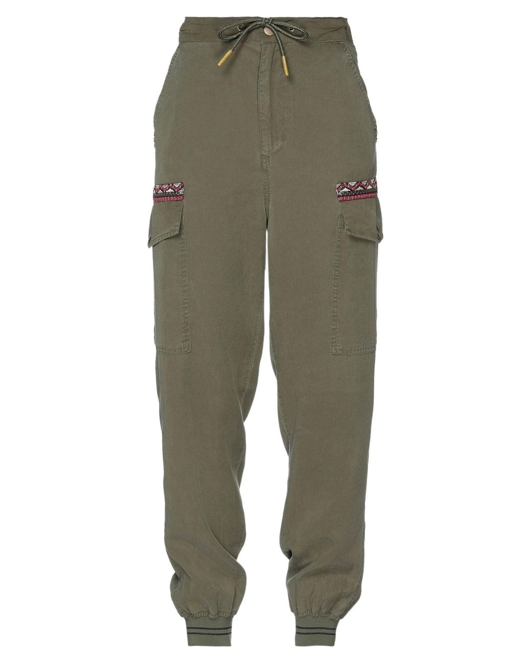 Desigual Trouser in Military Green (Green) | Lyst