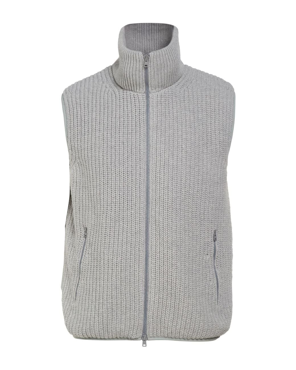 Herno Gray Light Vest Wool, Polyamide, Elastane for men