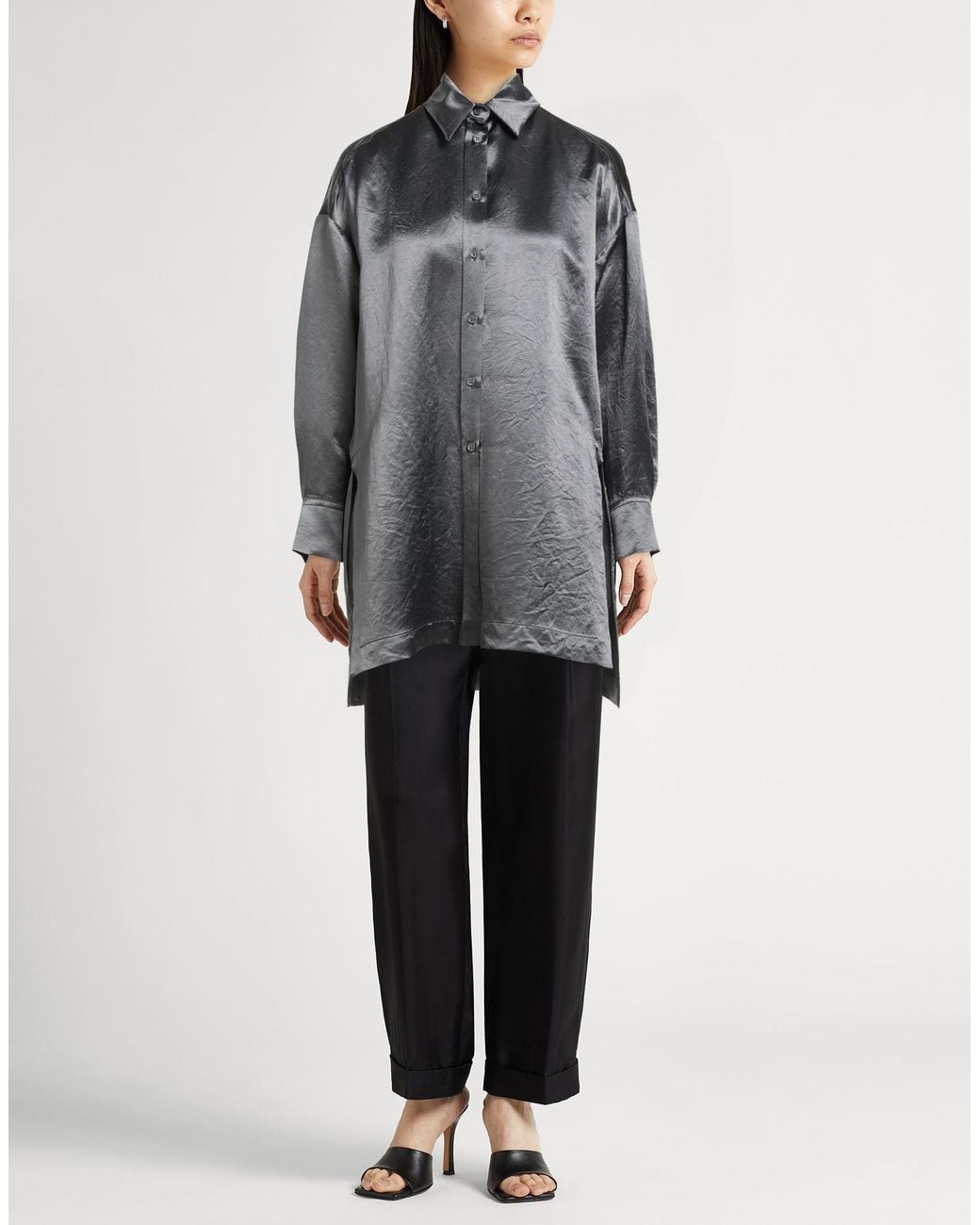 Max Mara Gray Shirt Acetate