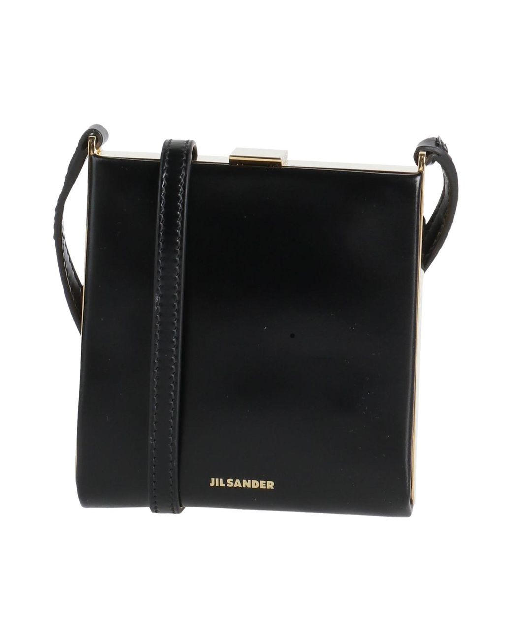 Jil Sander Black Cross-Body Bag Calfskin