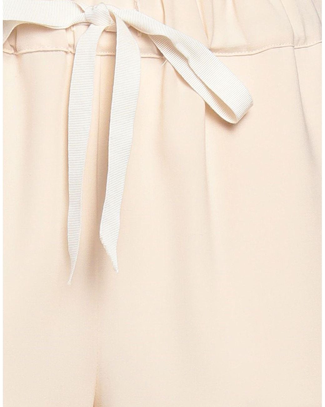Semicouture Natural Pants Polyester, Virgin Wool, Elastane