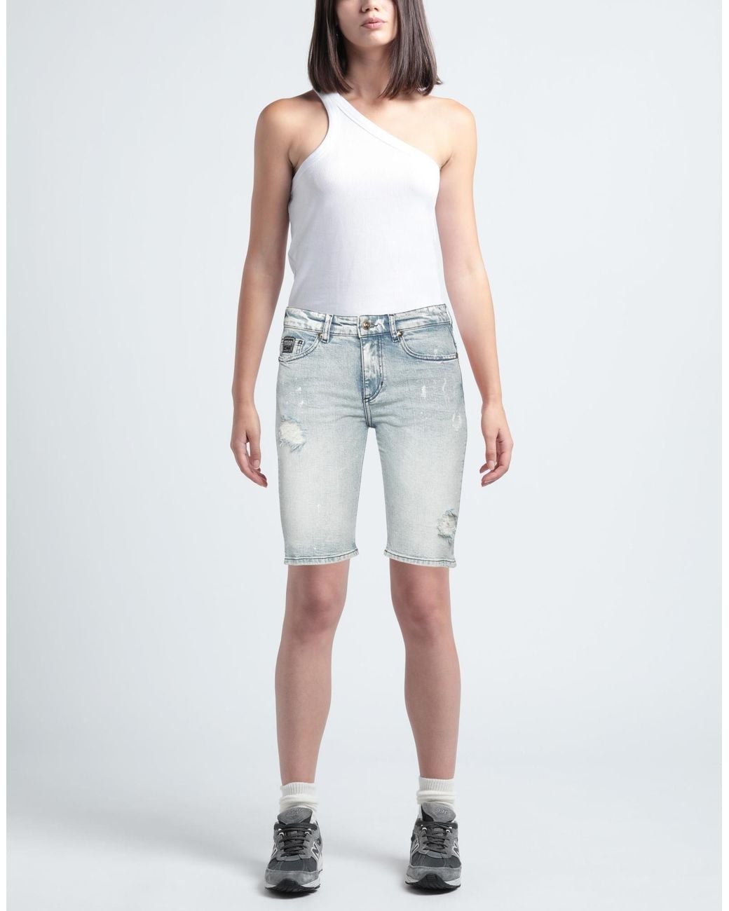 Versace Jeans Couture Blue Denim Shorts