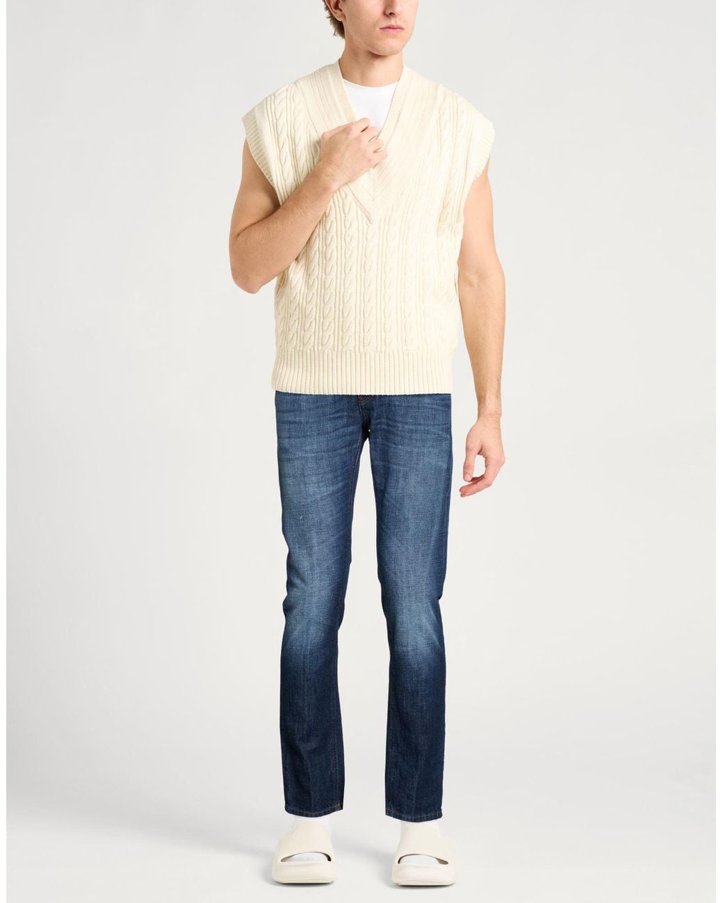Dondup Blue Jeans Cotton, Recycled Cotton for men