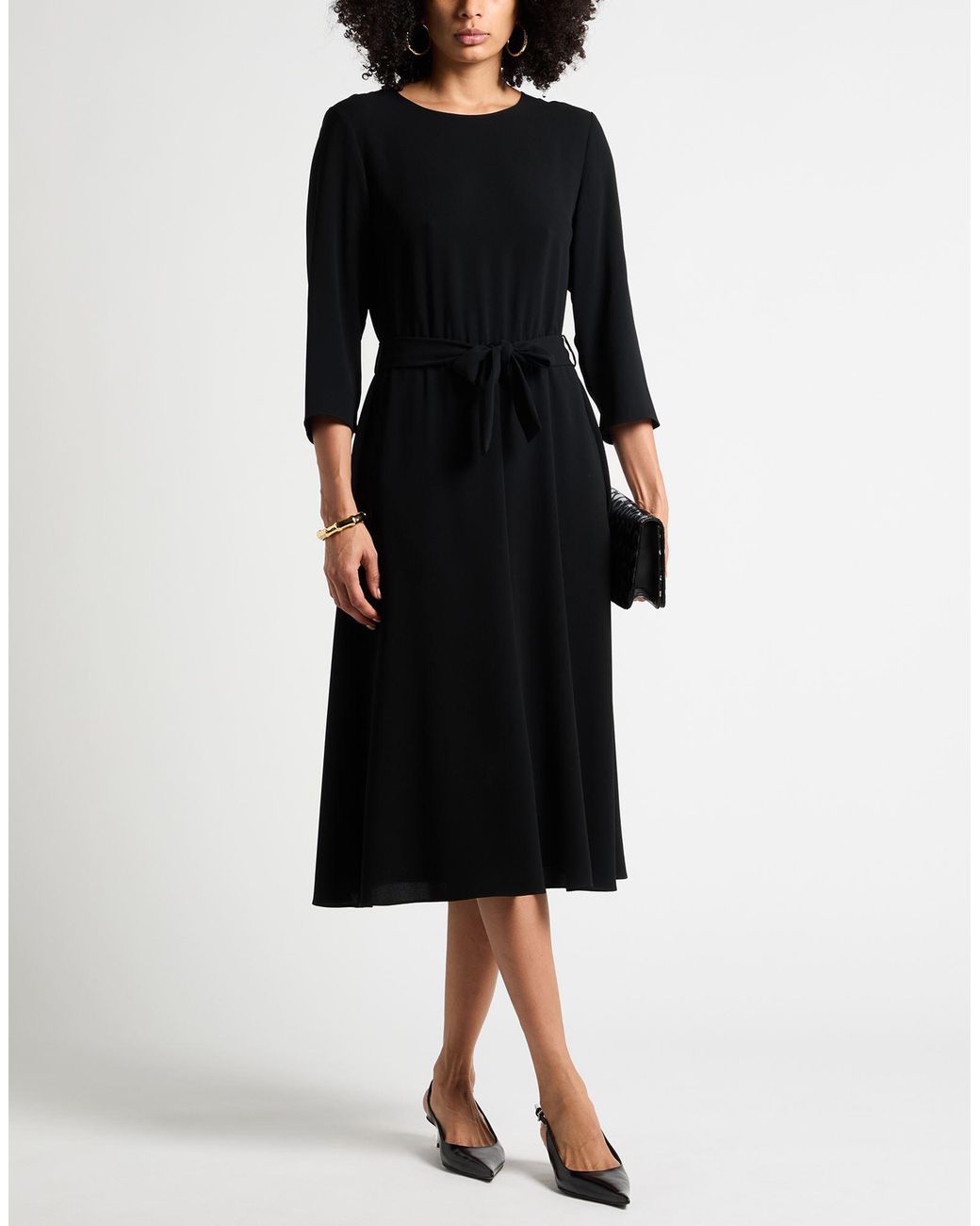 Windsor. Black Midi Dresses