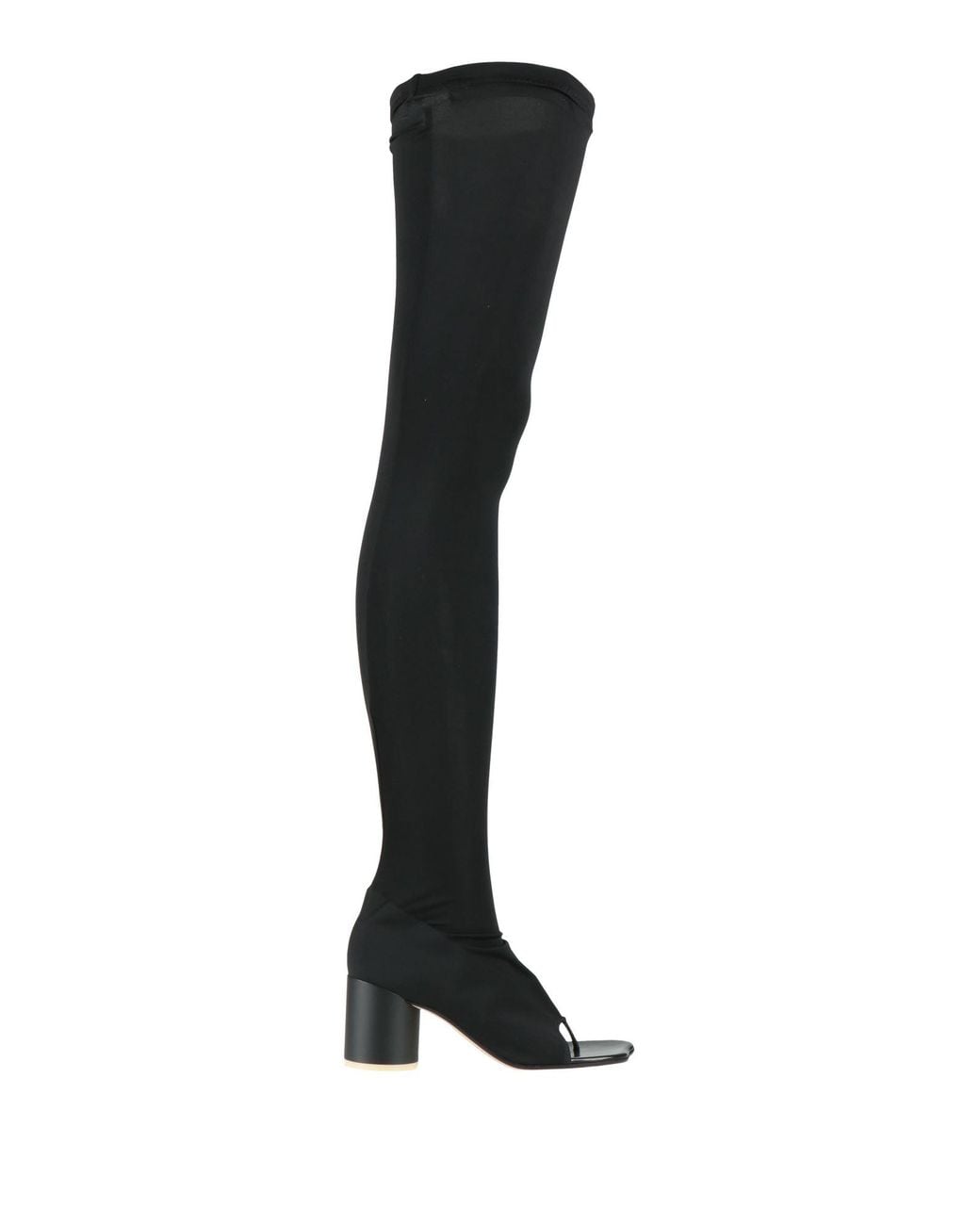 Maison Margiela Black Boot Textile Fibers