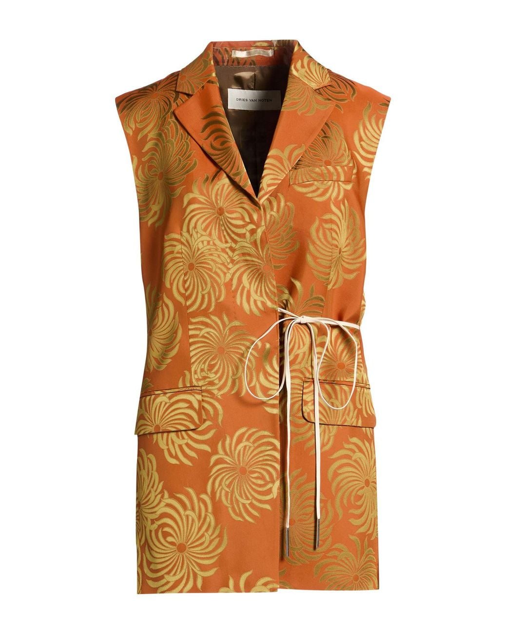 Dries Van Noten Brown Blazer Acetate, Viscose