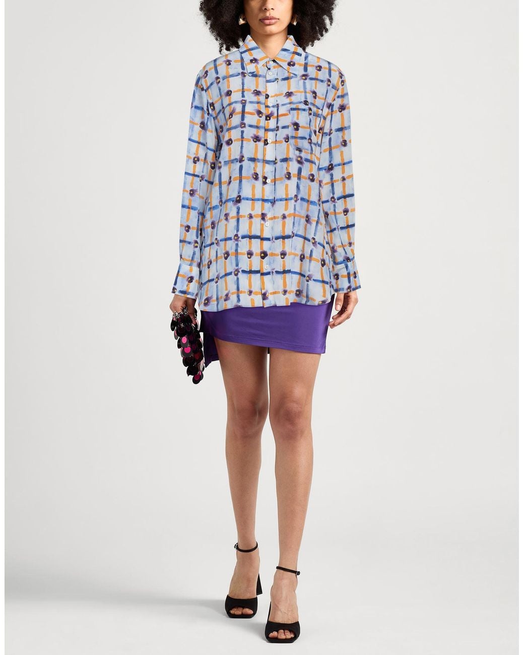 Marni Blue Shirt Silk