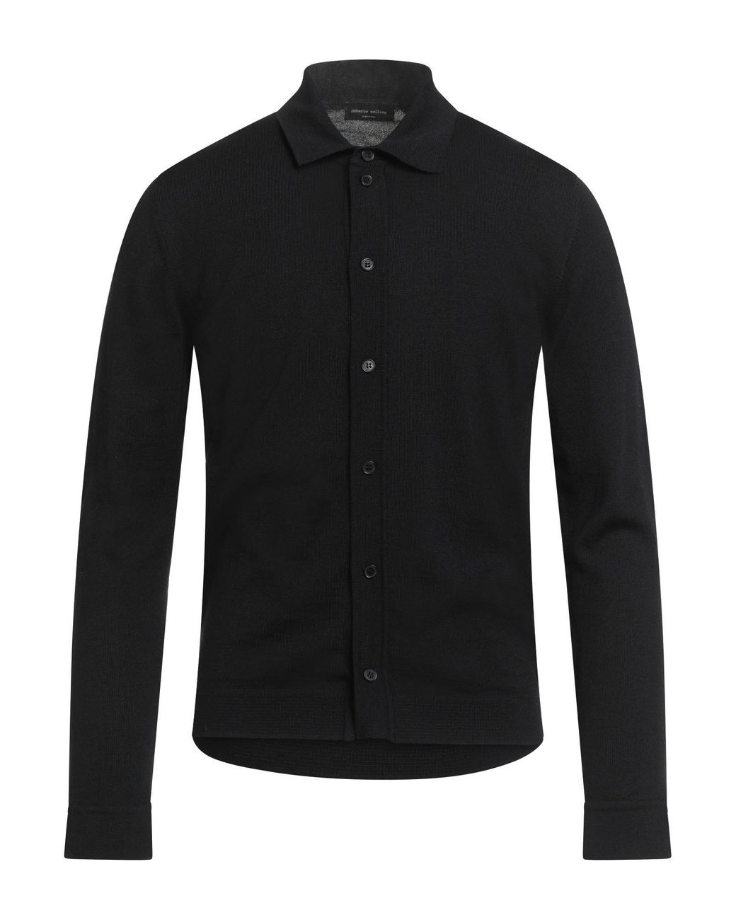 Roberto Collina Black Shirt Wool for men