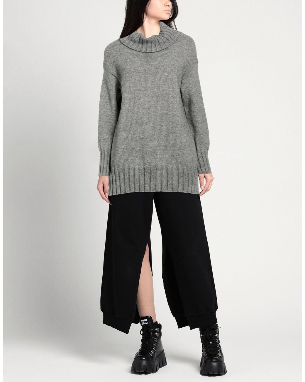 Carla G Gray Turtleneck Polyacrylic, Alpaca Wool, Polyamide, Polyester