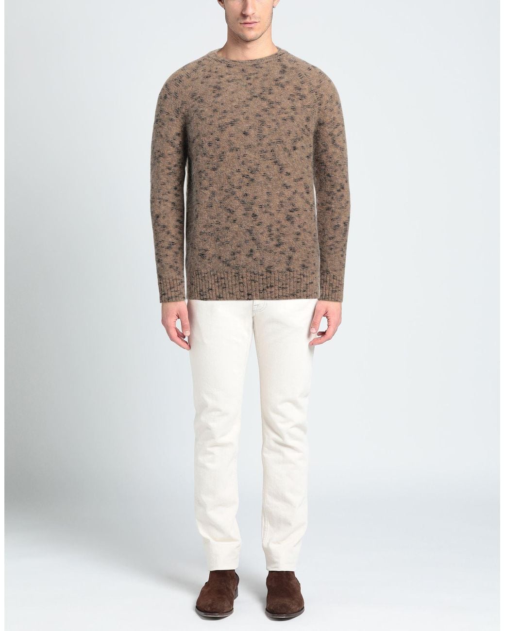 Laneus Brown Sweater for men