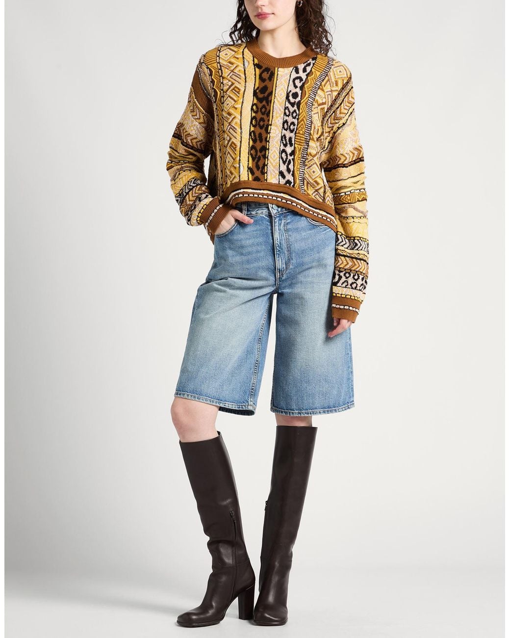 Laneus Metallic Sweater Cotton, Polyester, Polyamide