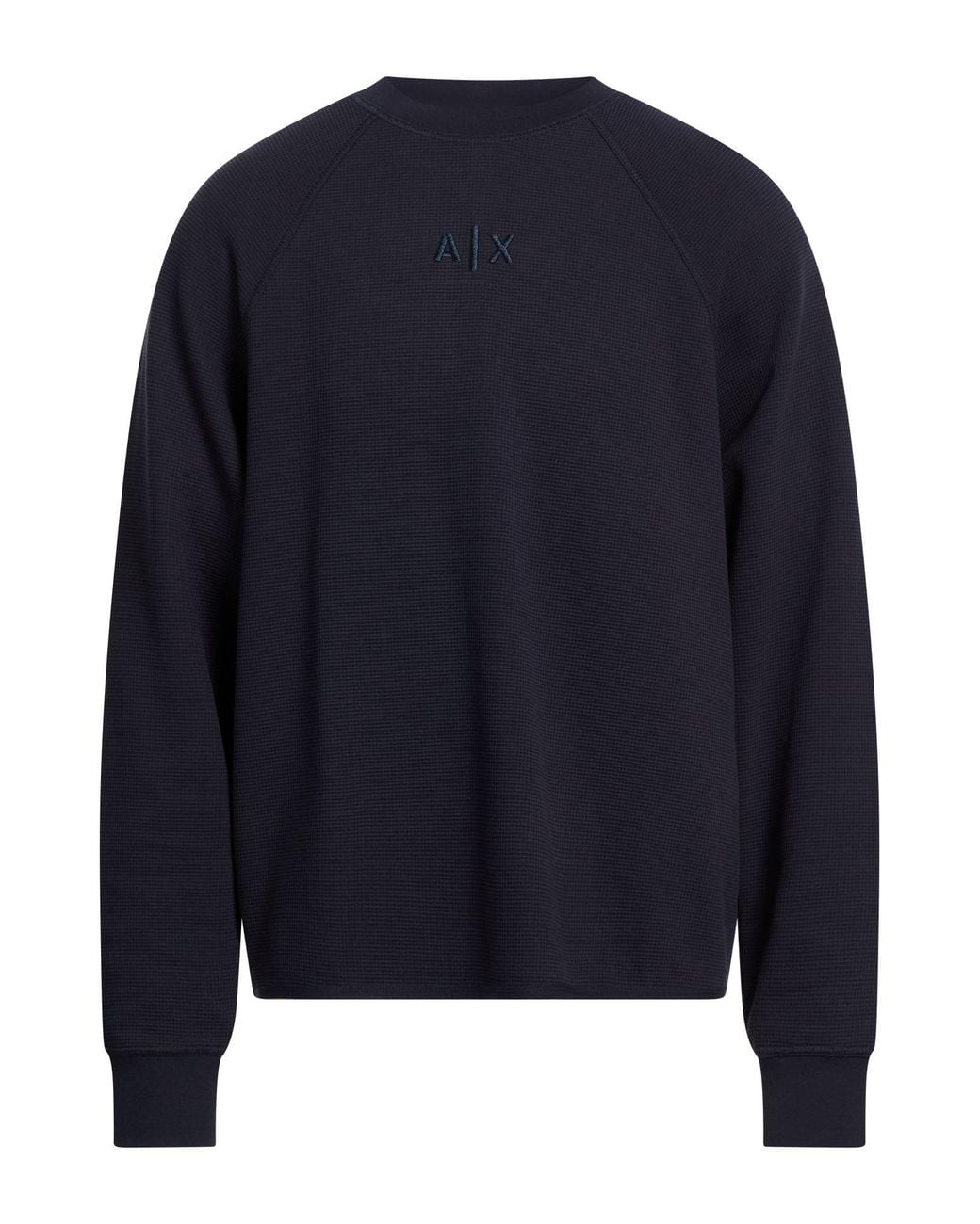 ARMANI EXCHANGE Blue Midnight Sweatshirt Cotton, Polyester, Elastane for men
