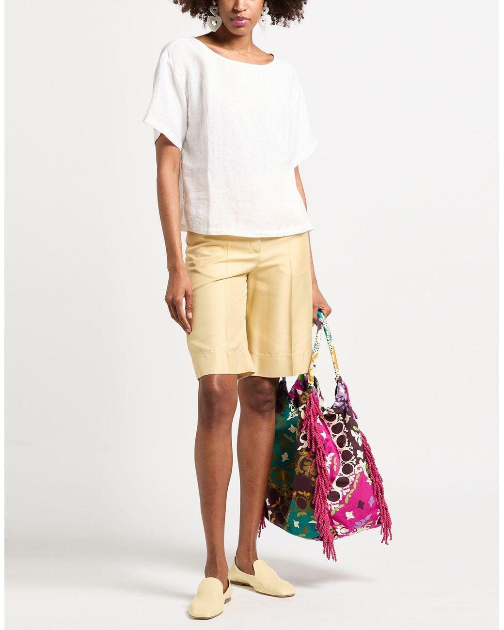 Top 120% Lino de color White