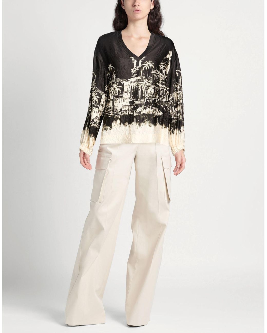 Top Shirtaporter de color Black
