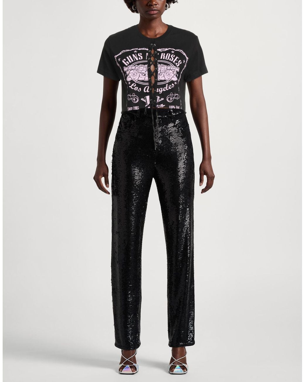 Camiseta Aniye By de color Black