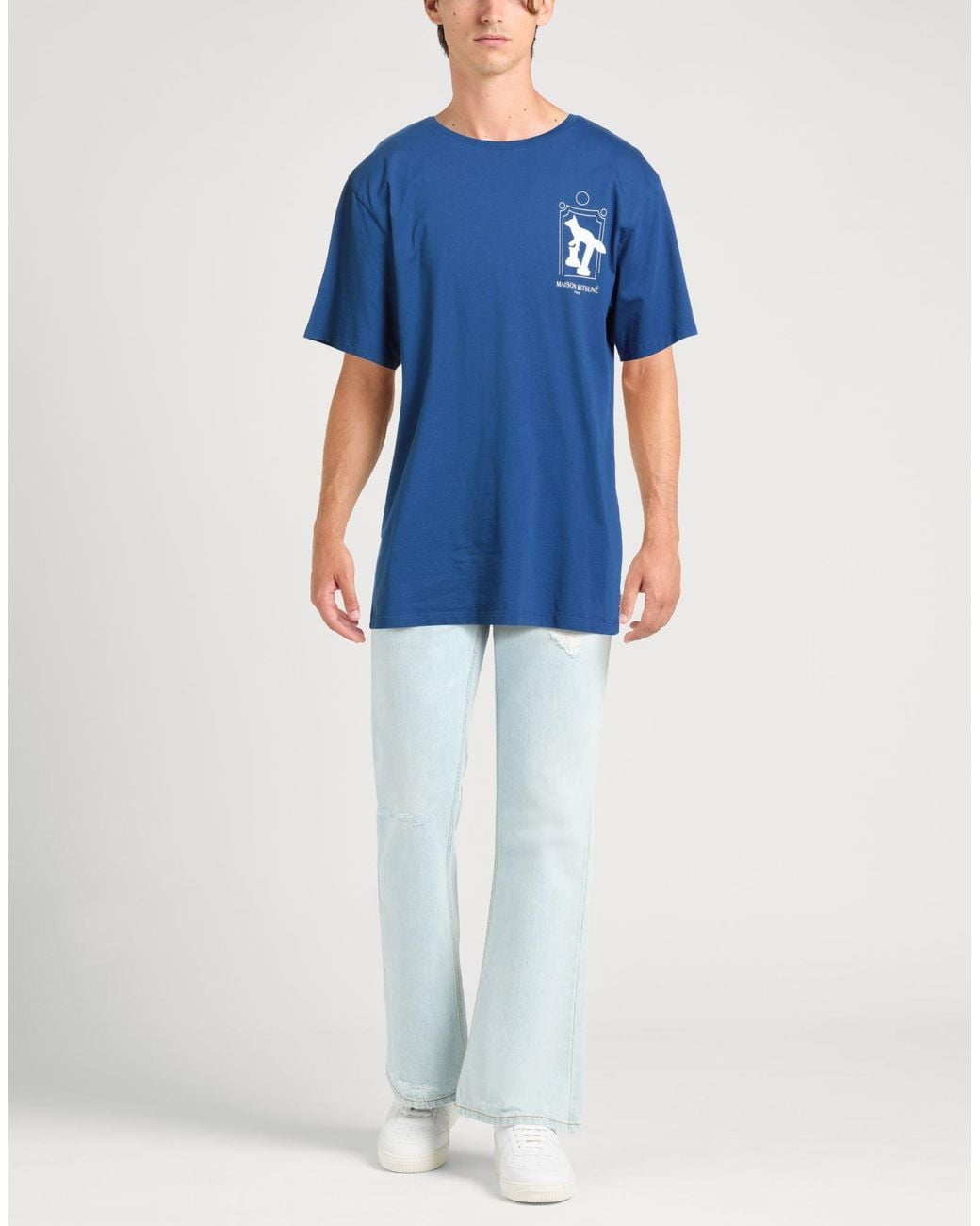 Maison Kitsuné Blue T-shirt for men