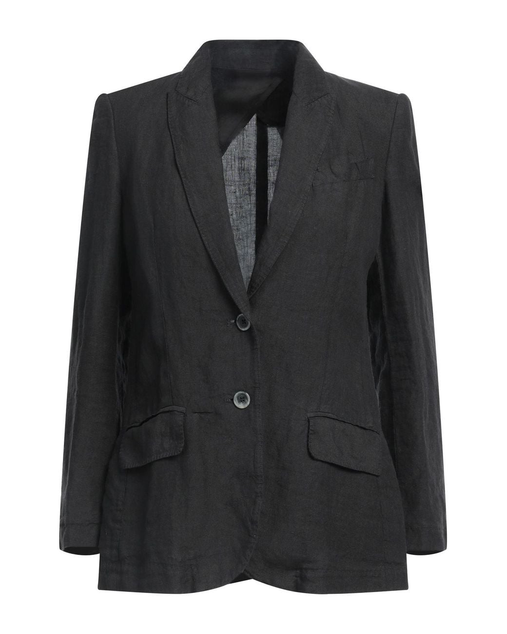 120% Lino Black Blazer Linen