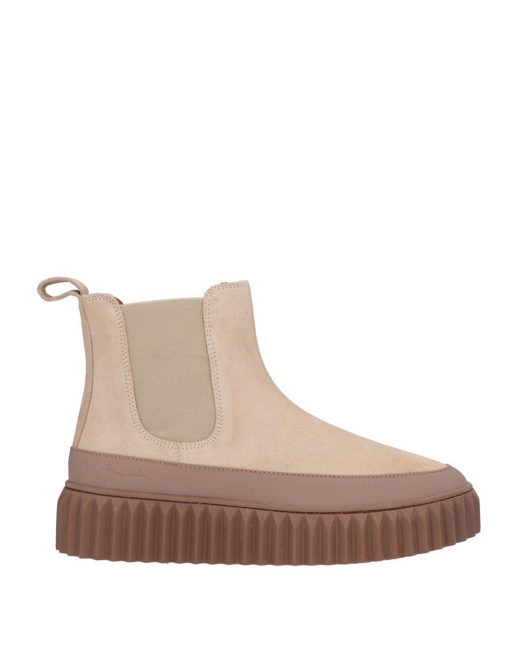 Voile Blanche Brown Sand Ankle Boots Calfskin