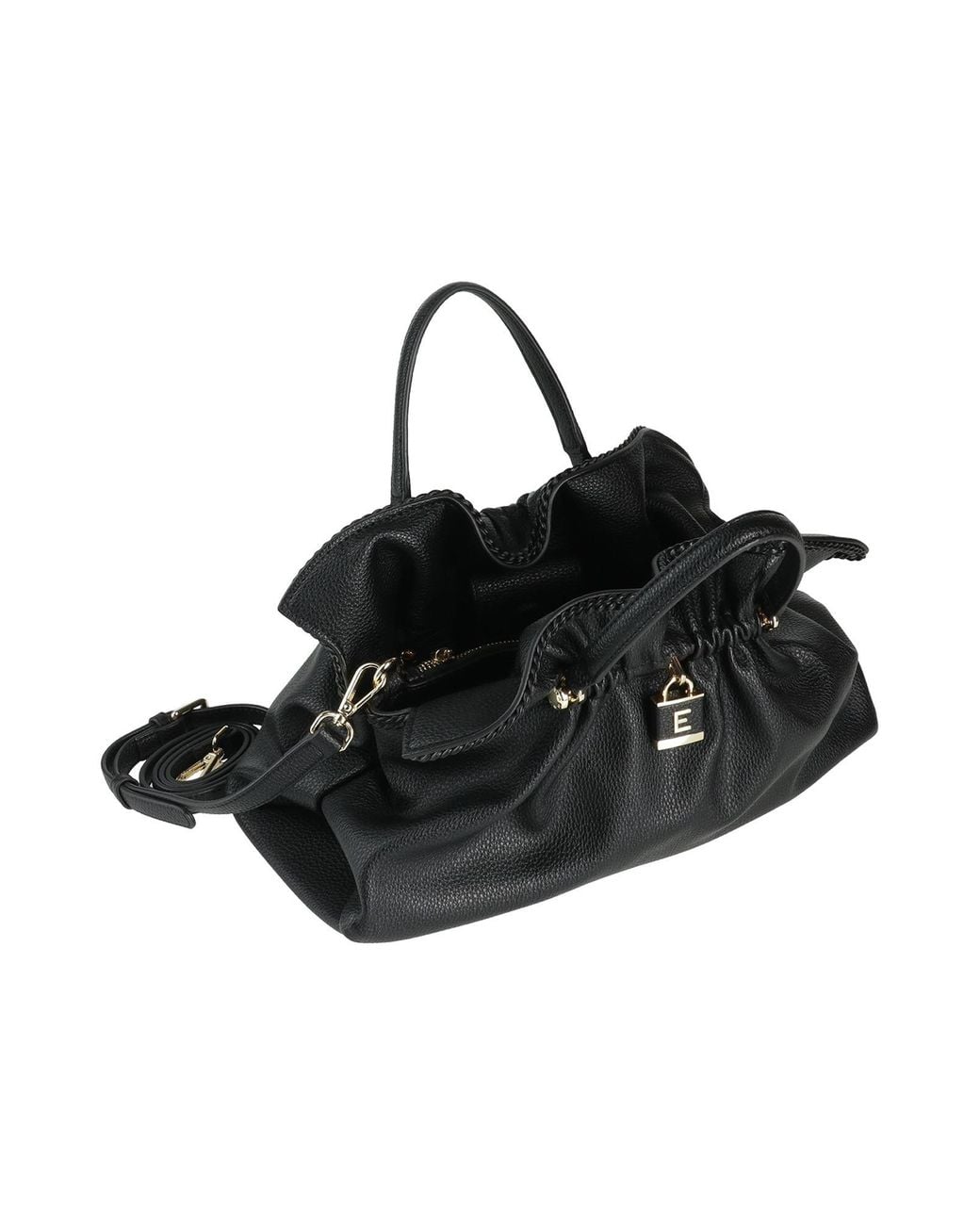 ERMANNO FIRENZE Black Handbag Textile Fibers