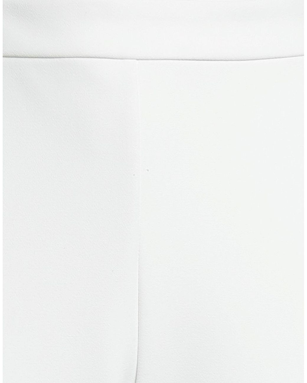 Pinko White Pants Polyester, Elastane