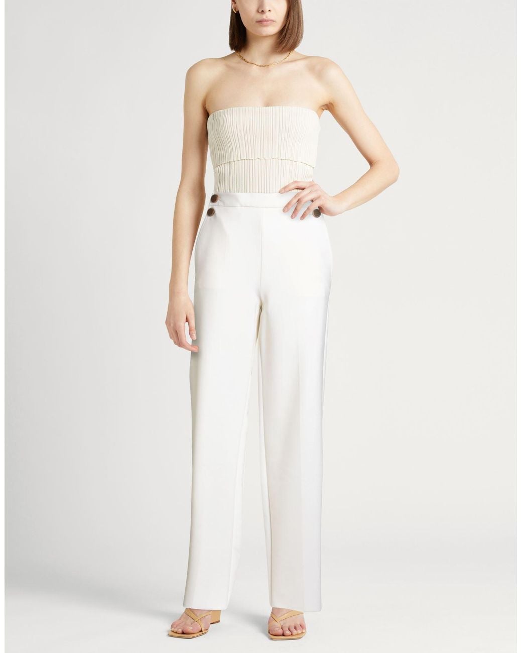Max Mara White Trouser